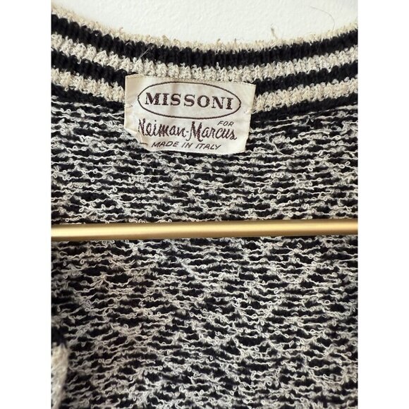 Vintage Missoni Women's sweater Geometric Cardigan Neiman Marcus - Picture 3 of 10